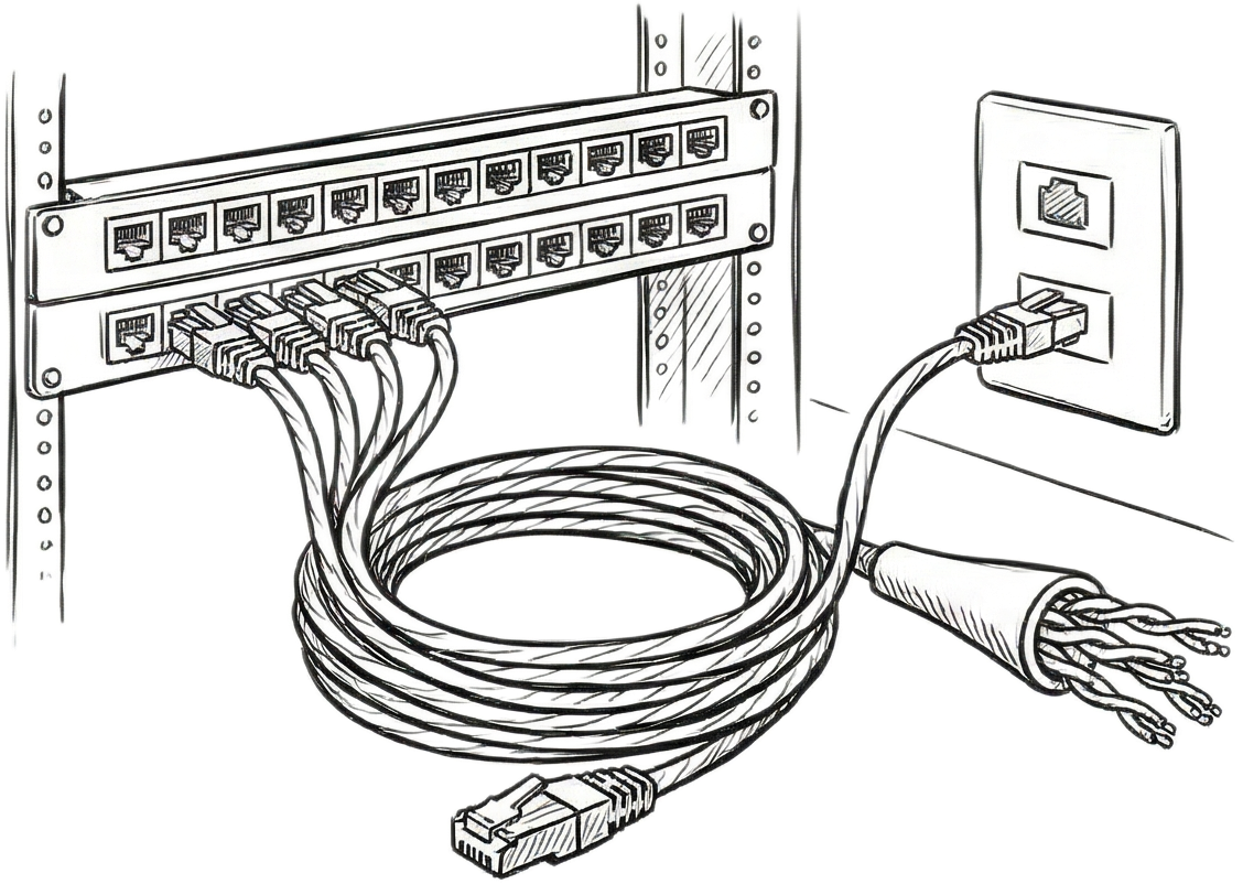 Copper cabling infrastructure service
